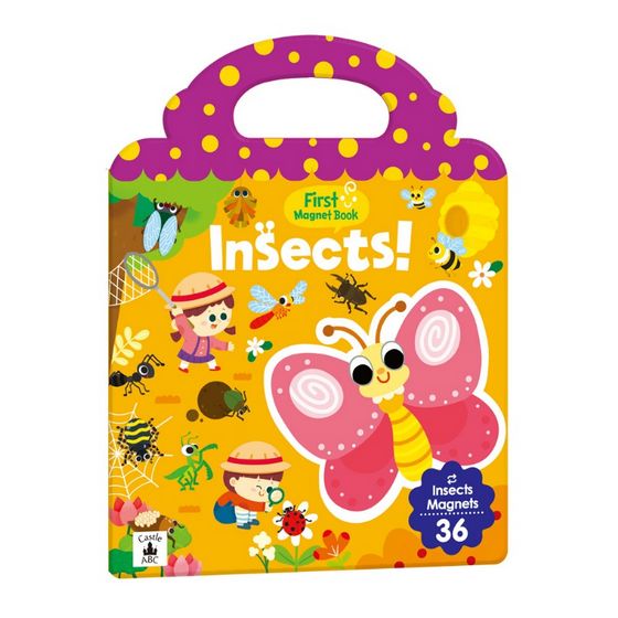 First Magnet Book：Insects（內含36個認知磁鐵+3摺頁超大場景）